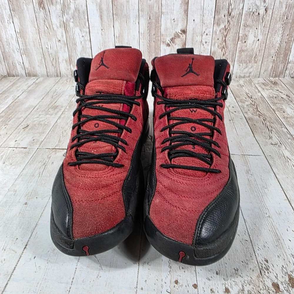 Jordan 12‎ Retro Reverse Flu Game Varsity Red Black CT8013-602 Mens 8.5